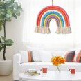 thumbnail image 5 of Rainbow Wall Hanging, Woven Rainbow Wall Decor for Girls Nursery Bedroom Playroom Baby Room Decor, 5 of 5