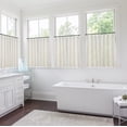 thumbnail image 4 of shiyou-30 Inch Wide Kitchen Window Cafe Curtains 24 Inches Long Over Sink,Modern Farmhouse Style Boho Pinch Pleat Linen Sheer Tier Short Curtains for Small Window,Cream, 4 of 4
