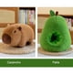 thumbnail image 3 of Almohada desprendible para dormir del juguete lindo de la felpa del capibara del aguacate 17-inch, 3 of 7