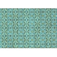 thumbnail image 1 of Ahgly Company Indoor Rectangle Abstract Light Blue Modern Area Rugs, 5' x 8', 1 of 4