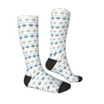 thumbnail image 4 of Lsque Sea Turtle Printed Crew Socks Men's Women's LightWeight Thin Casual Calf Socks ,Knee High Socks,Cotton Socks, 4 of 9