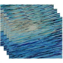 Simply Daisy 18" x 14" Polyester Decorative Placemats, Set of 4