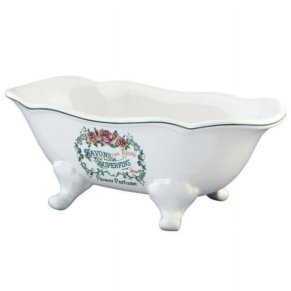 8 in. Savon Superfins Slipper Clawfoot Tub Decorative Soap Dish