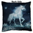 thumbnail image 2 of PKQWTM Unicorn Running Through Crystal Field Reversible Mermaid Cushion Cover Home Decor Sequin Pillow Case Size 20x20 inches, 2 of 2