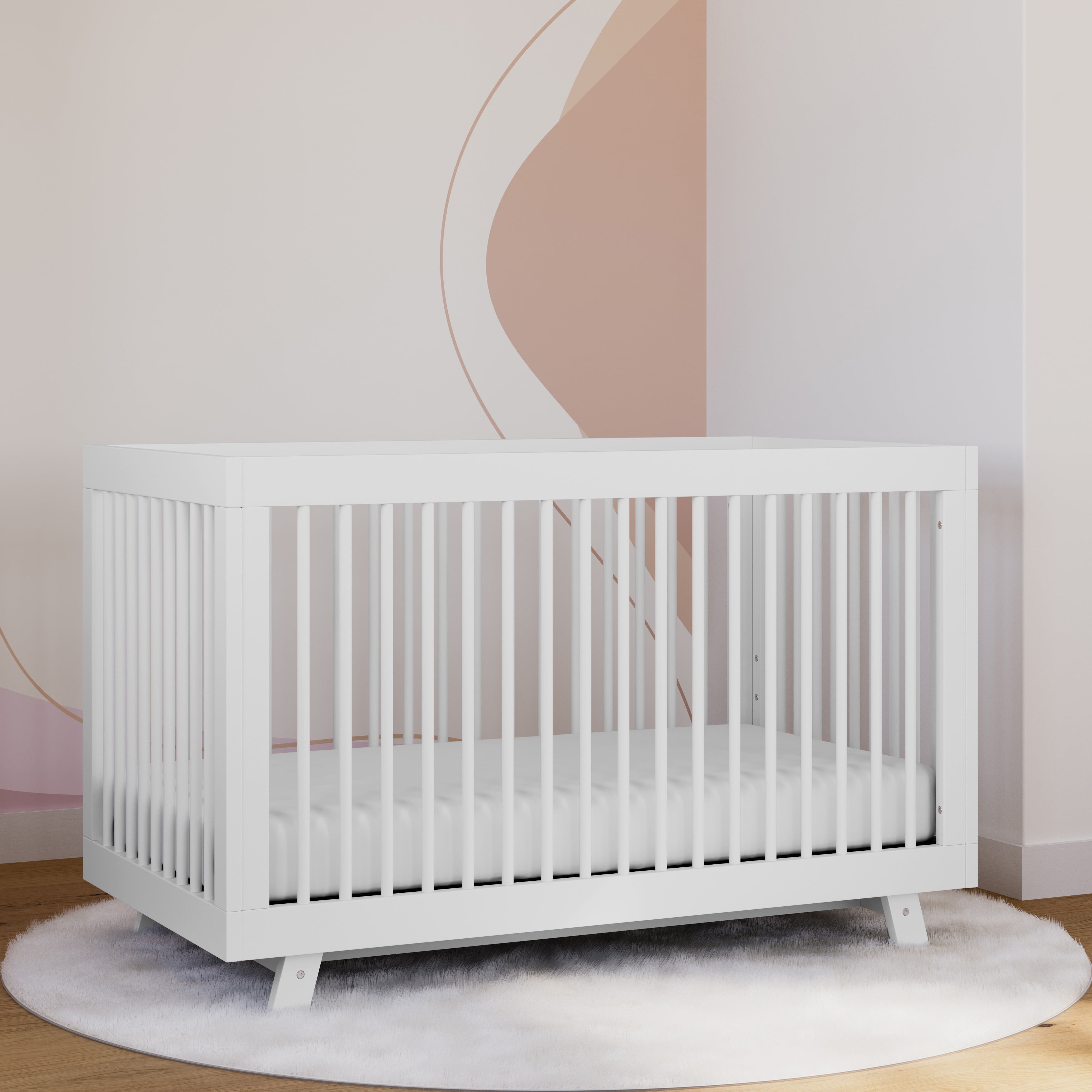Storkcraft Beckham 3-in-1 Convertible Baby Crib, White