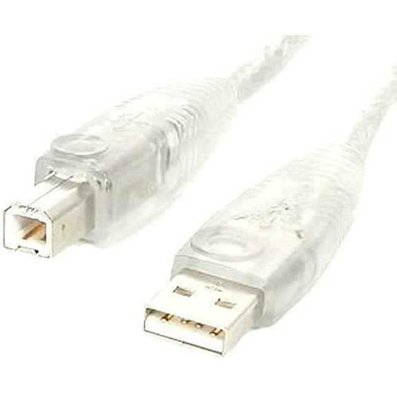 StarTech.com USB2HAB10T 10 ft Transparent USB 2.0 Cable - A to B