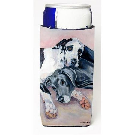 

Black And Harlequin Great Dane Michelob Ultra bottle sleeves For Slim Cans - 12 oz.