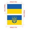 thumbnail image 3 of Ovzne Ukrainian Flag Face StickerTemporary Tattoos Stickers Body Art Face Jewelry On Clearance, 3 of 3