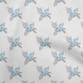 thumbnail image 1 of oneOone Polyester Spandex Blue Fabric Watercolor Floral Craft Projects Decor Fabric Printed By The Yard 56 Inch Wide, 1 of 4