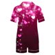 thumbnail image 4 of Puntoco Pijamas para mujer, pijamas casuales de mujer, cuello vuelto, blusa lisa de manga corta, pantalones cortos de moda, traje de pijama, 4 of 5