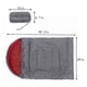 thumbnail image 5 of Cojín Saco Dormir WDOplteas para Al Aire Libre Cálido para Cama Perro Camping Forro Polar Rojo Vino, 5 of 9