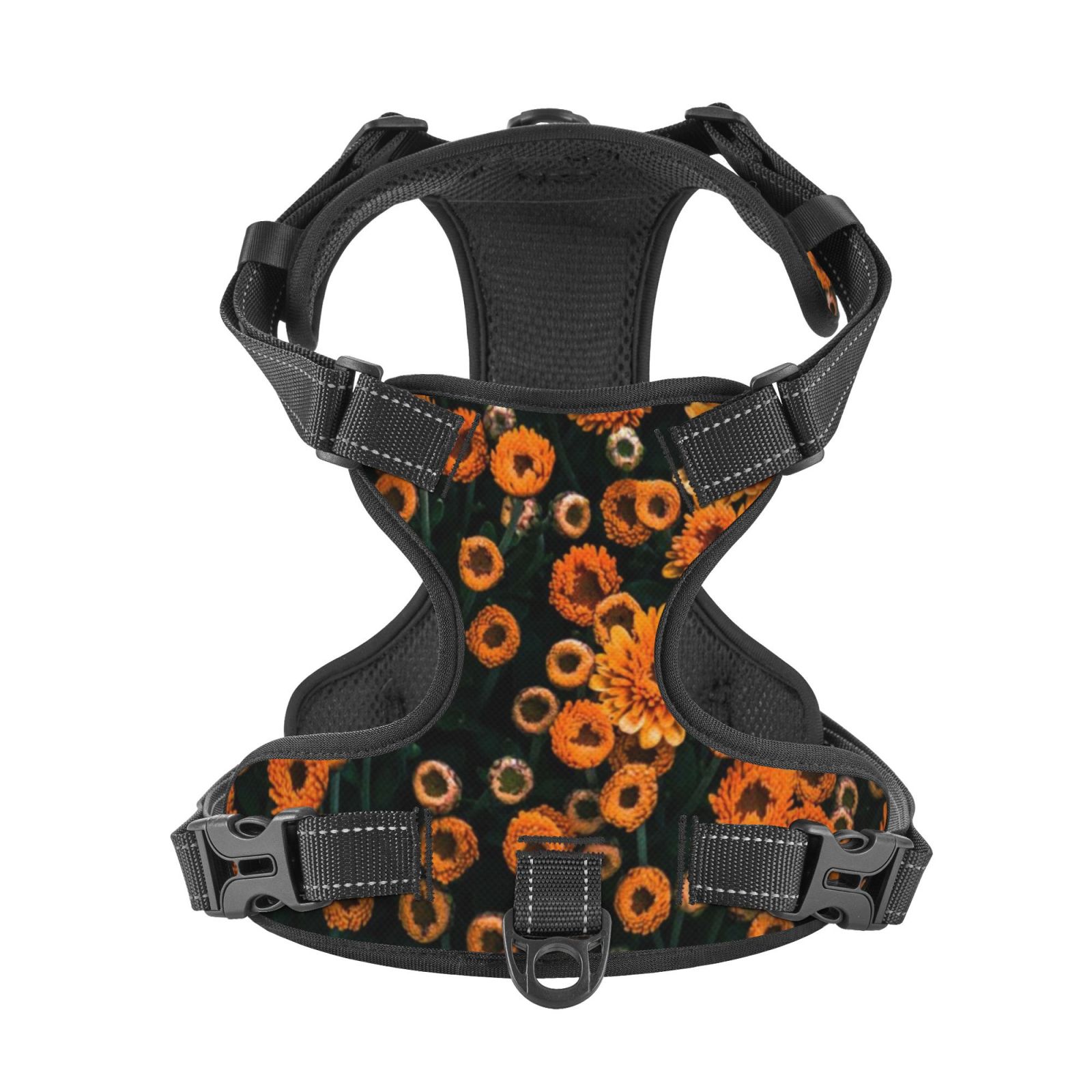 Kdxio Daisies Print No Pull Dog Harness Adjustable Reflective Oxford Easy Control Medium Large Dog Harness for Training and Everyday-Small