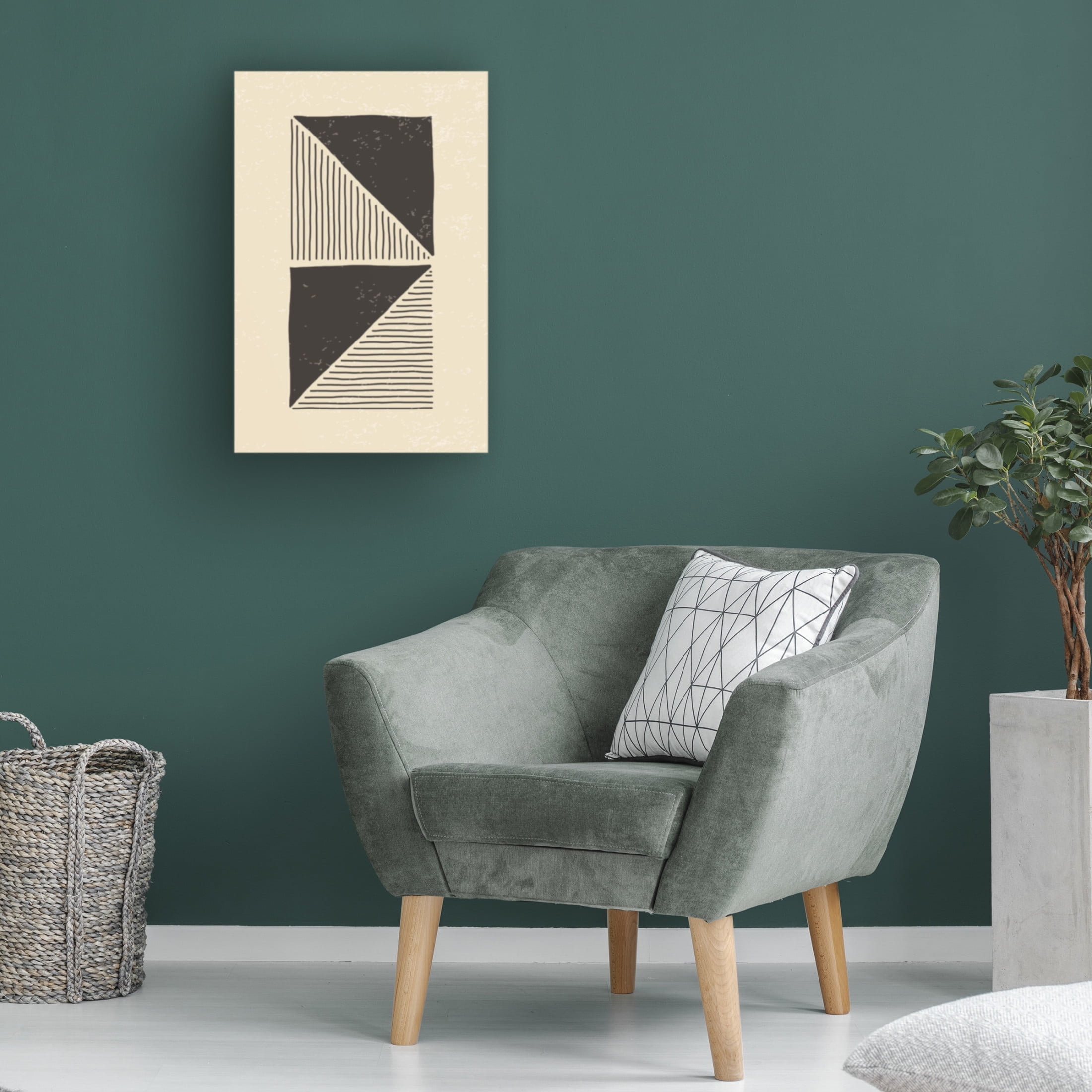 Trademark Fine Art jay stanley  Abstract Black Set 2 Canvas Wall Art