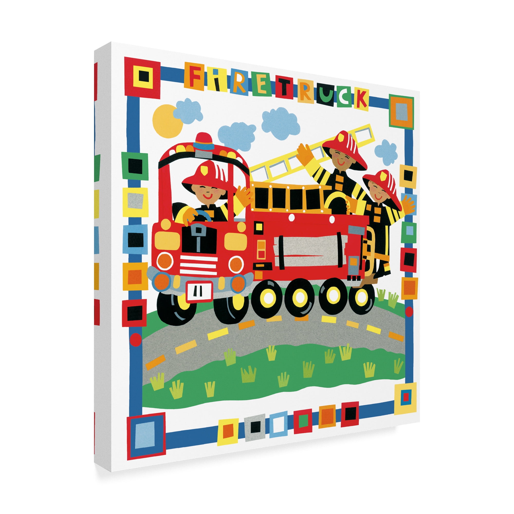 Trademark Fine Art 'Firetruck' Canvas Art by Cheryl Piperberg