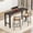 Brown-55", variant on Howsvn 40" Outdoor Bar Table, Wood-Plastic Composite Patio Pub Table, Heavy Duty Iron Frame for Deck Poolside Hot Tub