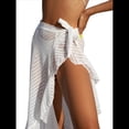 thumbnail image 2 of Pareo de para Mujer, Falda Cruzada con Volantes y Lazo para Playa S, 2 of 10