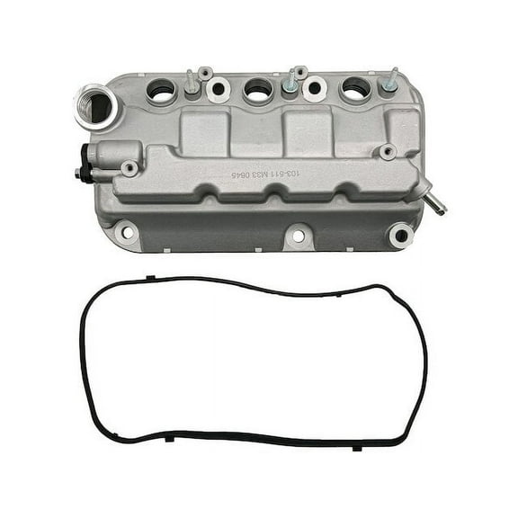 Front Valve Cover with Gasket - Compatible with 2008 - 2017 Honda Odyssey 3.5L V6 2009 2010 2011 2012 2013 2014 2015 2016