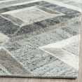 thumbnail image 3 of SAFAVIEH Studio Leather Mariam Geometric Area Rug, Ivory/Dark Grey, 5' x 8', 3 of 6