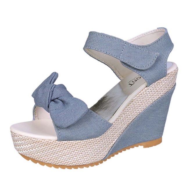 Amzcrzy Zapatos de mujer,Zapatos de mujer,Zapatillas de mujer, Sandalias de cuerda para mujer con cuña y lazo y suela gruesa con punta abierta Sandalias Mujer Zapatillas De Casa