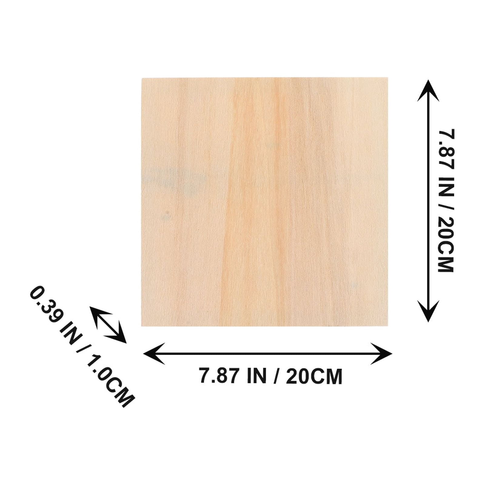 Arborister 5Pcs Unfinished Wood Canvas Panels for Painting DIY Crafts