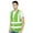 Green, variant on Toptie Class 2 High Visibility Zipper Front Safety Vest With 9 Pockets and Reflective Strips, Meets ANSI/ISEA Standards