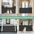 75 Inch Retractable Baby Gate for Dogs Indoor Retractable Mesh Pet Gate
