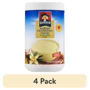 (4 pack) Quaker Oats Instant oats Vanilla Flavored 12oz Plastic Bags Ready to Cook Breakfast