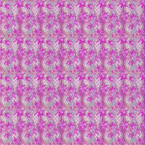 Ahgly Company Machine Washable Indoor Square Transitional Neon Pink Area Rugs, 4' Square