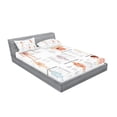 thumbnail image 2 of Human Anatomy Fitted Sheet & Pillow Sham Set, Chart of Organs Body Structures Biology Themed Cartoon Schemes, Decorative Printed 6 Piece Bedding Decor Set, Queen, White and Multicolor, by Ambesonne, 2 of 3