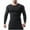Black, variant on YYDGH Men's Raglan Long Sleeve Compression Shirts Casual Slim Fitted Crewneck Pullover Tops Athletic Workout T Shirt Blue S