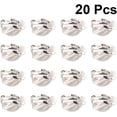 thumbnail image 4 of Earring Backs Earring Clip Backs Clip on Earring Converter Round Flat Back Tray Earring Clips for Non Piercing DIY Earring Jewelry Making 20pcs 10mm Dangle Earrings, 4 of 5