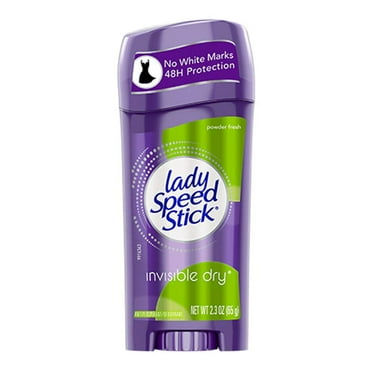 Lady Speed Stick Antiperspirant Deodorant Invisible Dry, Powder Fresh 2.3 Oz (Pack Of 5).