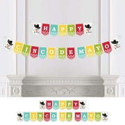 Big Dot of Happiness Cinco de Mayo - Fiesta Party Bunting Banner - Serape Sombrero Party Decorations - Happy Cinco De Mayo