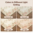 thumbnail image 7 of Design&I 6'x9' Ultra Soft Area Rug, Vibrant Vintage Botanical Medallions Trailing Vine Border Plant None Fluffy Washable Non Shedding for Guest Room Bedroom Living Room, 7 of 7