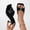 Black, variant on Women Shoes Slide Heels for Women Croc Print Square Open Toe Stiletto High Heel Sandals for Women Comfort Rhinestone Cutout Strap Casual Dress Womens Heels Wide Feet Large Size Metallic Summer Slide