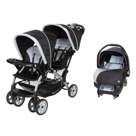 Baby Trend Sit N Stand Double Stroller Travel System, Stormy Unisex