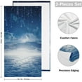 thumbnail image 2 of Dreamtimes Galaxy Soft Hand Towels 2-Piece Absorbent Bath Towel Decorative Fingertip Towels for Bathroom Gym Spa Hotel Beach Swimming Pool,14.4" x 28.3", 2 of 7
