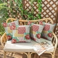 thumbnail image 2 of Outdoor Throw Pillow Covers 16x16 Inch Waterproof Spring Summer Pioneer Outdoor Pillow Covers for Patio Funiture Garden Couch, 2 of 7