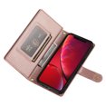 thumbnail image 4 of Crossbody for iPhone XS / iPhone X Phone Case Wallet with Card Slots Zipper Pocket, PU Leather Magnetic Shoulder Strap Purse Cover with Flip Kickstand for iPhone XS / iPhone X Women Girls, Pink, 4 of 10