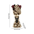 thumbnail image 3 of Halloween Skull Vase Resin Skeleton Hand Flower Vase, Gothic Skull Planter for Halloween Decor, Spooky Tabletop Centerpiece for Home, Office, Party Decorations, 3 of 5
