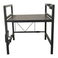 thumbnail image 1 of Tnarru Extendable Microwave Oven Rack Bakers Rack Heavy Duty 1 Layer Toaster Shelf Utensils Storage for Cafe Dining Room Home Pantry Black, 1 of 8