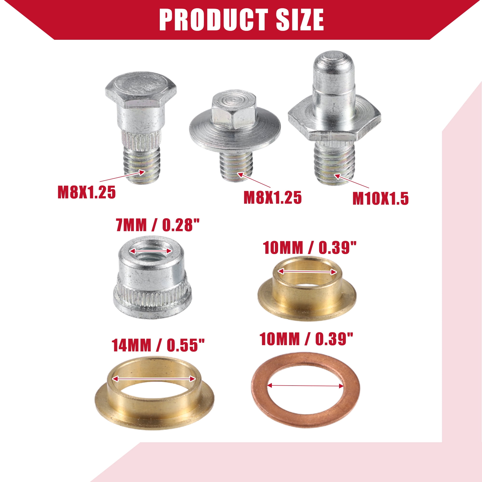 Unique Bargains Front Door Hinge Pin Bushing for Chevrolet Silverado 1500 2500 2007-2014