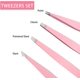 thumbnail image 3 of Tweezers Set 4-piece, Professional Stainless Steel Tweezers, Precision Tweezers For Eyebrows, Facial Hair, Ingrown Hair, Splinter, Blackhead And Tick, 3 of 4