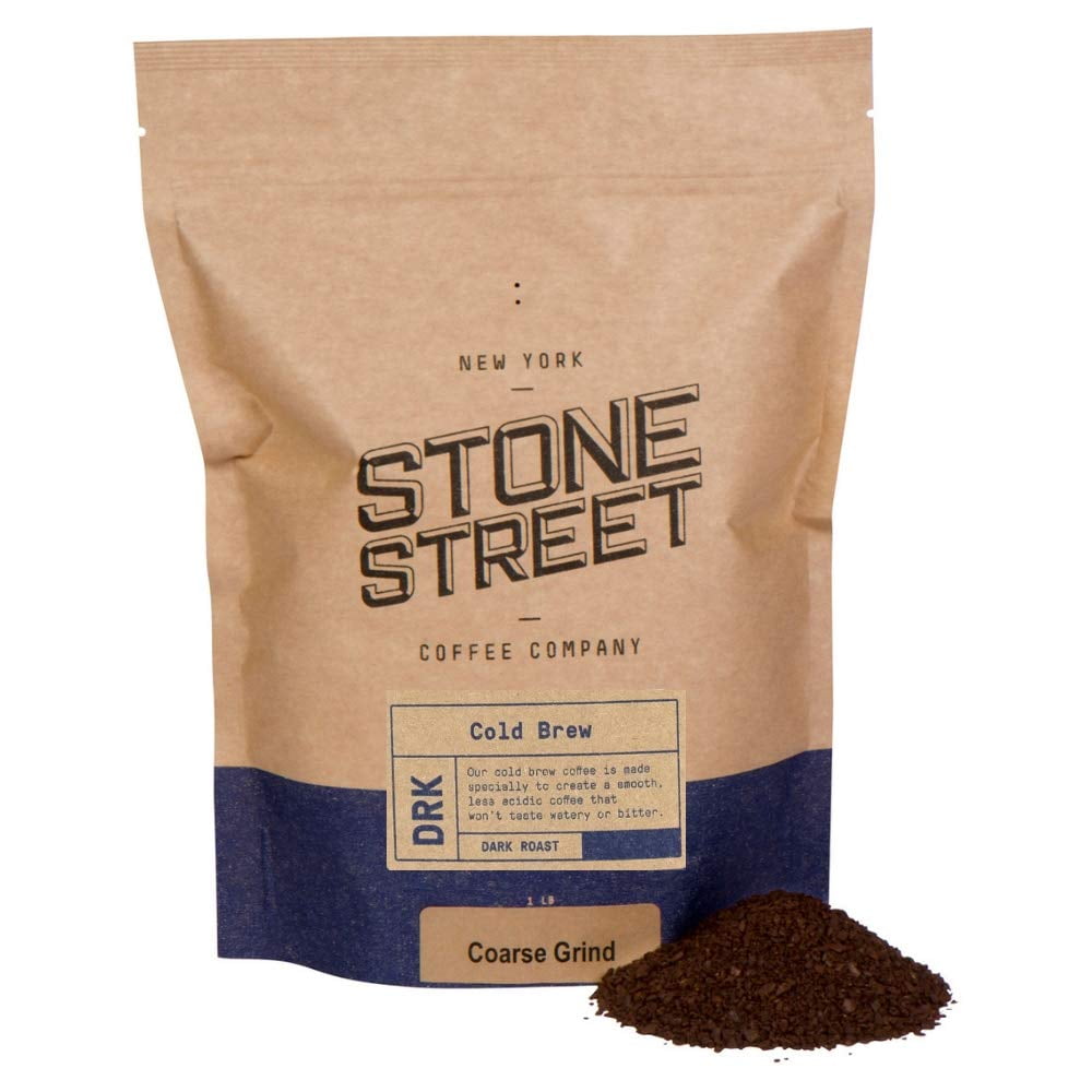 Stone Street Coffee Cold Brew Reserve Colombian Single Origin, Coarse Ground, Dark Roast, 16 oz