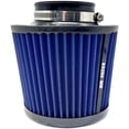 thumbnail image 2 of 76mm 3 inch High Flow Round Tapered Cone Air Intake Top Filter Design Air Intake Cone Filter 163mm tall Blue, 2 of 7