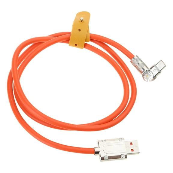 Yammee USB Type C Cable For Cellphone 120W Charging 180 Rotate USB Charger Elbow Cord