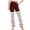 Burgundy, variant on Odeerbi 2-13 Years Toddler Girls Wide Leg Yoga Pants Striped Workout Dance Athletic Sports Pants Cute Elasticity High Waist Straight Leg Pants