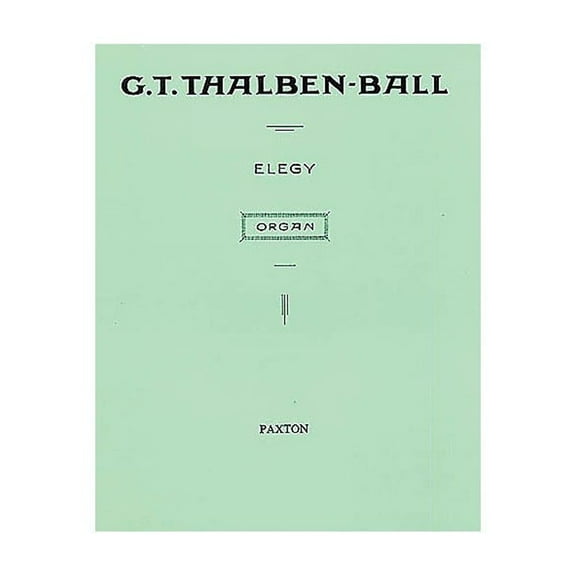 Novello Elegy for Organ Music Sales America Series Softcover