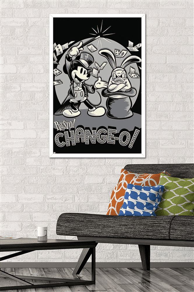 Disney Mickey Mouse - Presto Change-O Wall Poster, 22.375" x 34", Framed