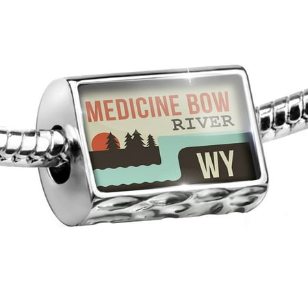- Bead USA Rivers Medicine Bow River - Wyoming Charm Fits All European Bracelets